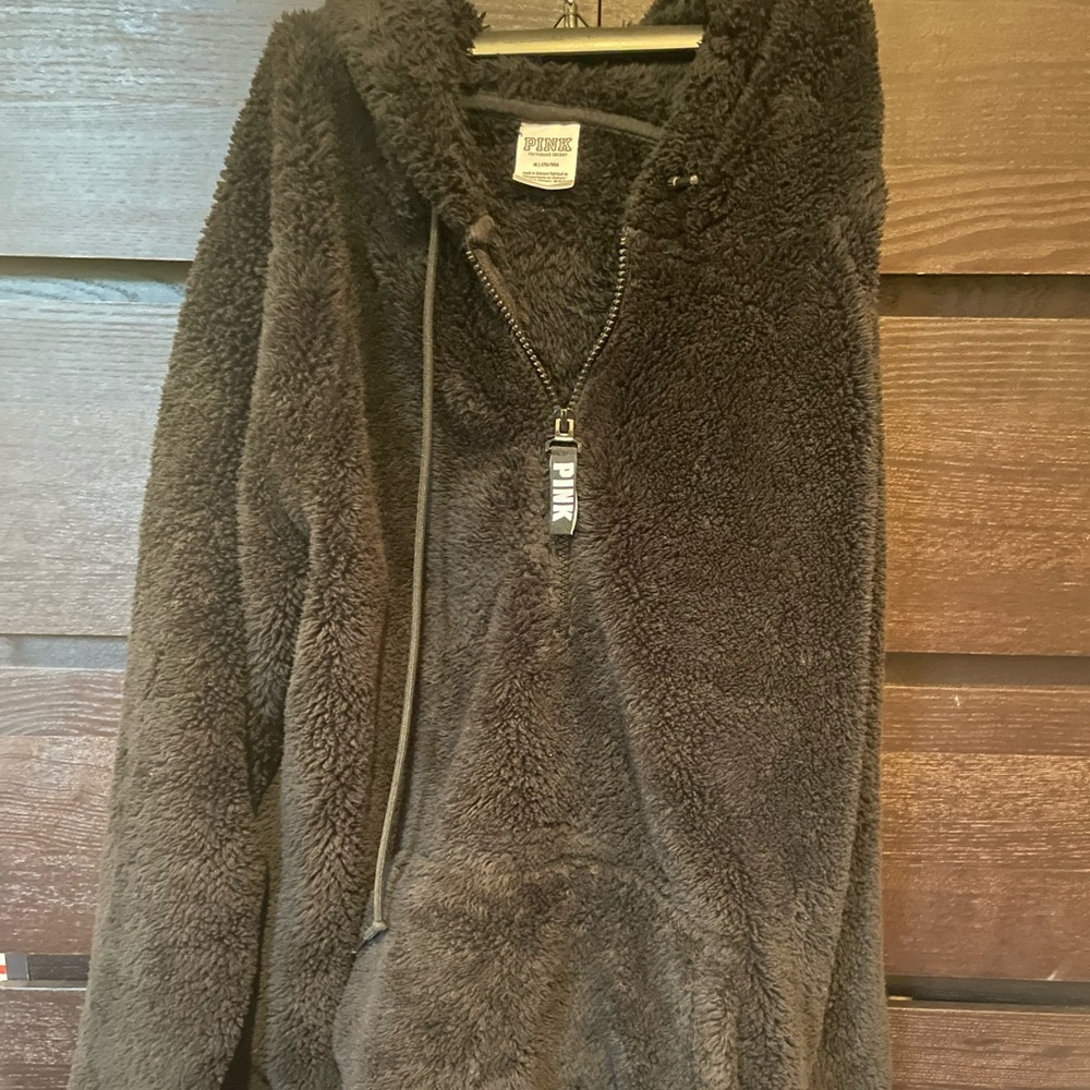 VICTORIA'S SECRET PINK SHERPA PULLOVER